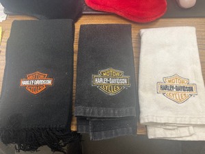 lot 51 image: Harley Davidson Towels  Scarf   Christmas stockings