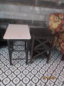 lot 21 image: 2 Black End Tables...