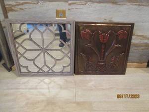 lot 29 image: Metal Wall Art and Mirror...