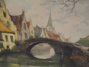 lot 33 image: Van Doorn Signed watercolor...