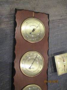 lot 94 image: Vintage BarometerThermometor...