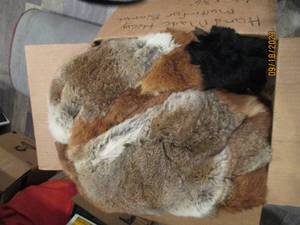 lot 122 image: Handmade Heavy Multi-Fur Blanket...