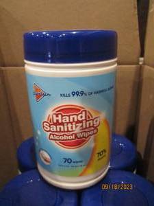 lot 147 image: 6 Hand Sanitizing Alcohol Wipes...