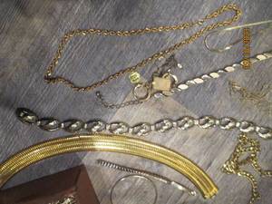 lot 99 image: Gold-Toned Necklace Lot...