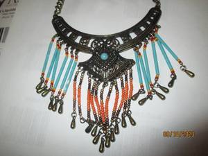lot 104 image: 2 Native American Bib Style Necklac...