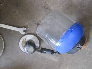 lot 389 image: pneumatic grinderbuffer, protectiv...