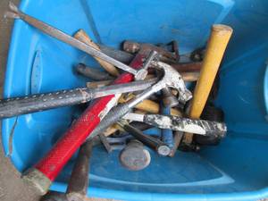 lot 405 image: Tote of mallets and hammers...