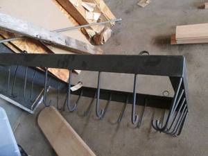 lot 417 image: Industrial metal kitchen ceiling hu...