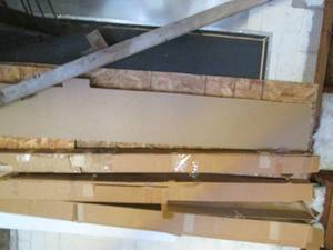lot 422 image: All sheetrock, plywood and 8ft shop...