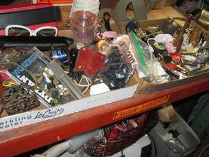 lot 872 image: 2-flats of Vintage nik naks, tools ...