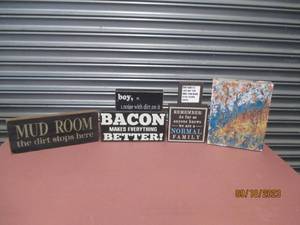 lot 171 image: Wall Art Sayings...