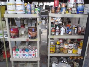 lot 228 image: All Kinds of Paint, Finishes, Cleaners