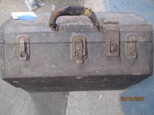 lot 234 image: Vintage Tool Box with Conduit Fitti...