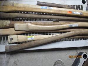 lot 244 image: Axe & Post Mall Handles...