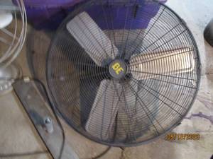 lot 255 image: 2 Large Barn Fans...