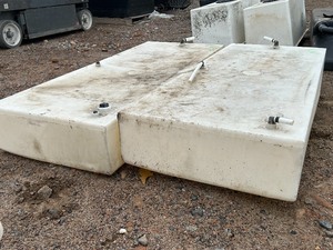 lot 18 image: Lot Of (2) Airstream RV  Camper Waste Water Tanks