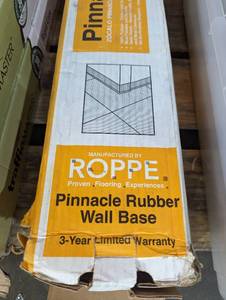 lot 5 image: ROPPE Rubber Fawn 4 in. x 18 in. x 48 in. Wall Cove Base (30-Pieces)