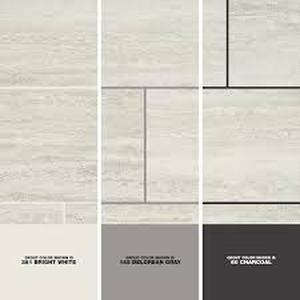 lot 1 image: Marazzi Stonehollow Mist 12 in. x 24 in. Glazed Porcelain Floor and Wall Tile (372 sq. ft.)
