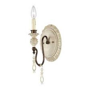 Millennium Lighting Antique WhiteBronze with Clear Candelabra Sconce
