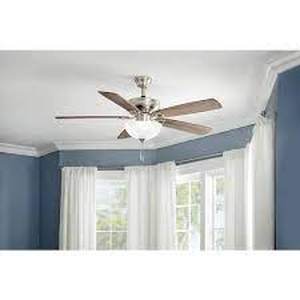 Home Decorators Collection Petersford 56 in. Integrated LED Indoor White Ceiling Fan with Light Kit and Remote Control