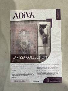 lot 201 image: ADIVA 5 x 7 ft. Larissa Multicolor Machine Washable Area Rug