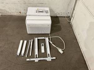 lot 130 image: Midea 8,000 BTU U-Shaped Smart Inverter Window Air Conditioner - White