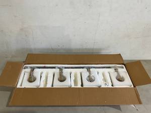 lot 253 image: ZHLWIN 4-Light Black and Gold Crystal Wall Mount Bathroom Vanity Light