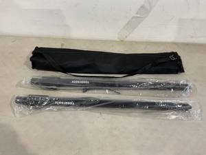 lot 259 image: Vondynote Set of 2 Height Adjustable Speaker Poles For Subwoofers