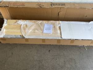 lot 162 image: Wooden Twin Size House Bed with Trundle - Grey