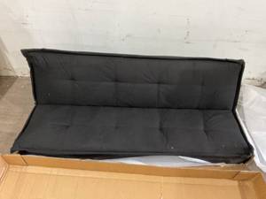 lot 282 image: Harper&Bright Designs Entertainment Futon Sofa Bed - Black