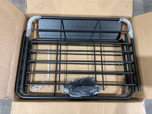 lot 42 image: Vevor 200 lbs. Roof Rack Cargo Basket For Cars, Trucks and SUVs