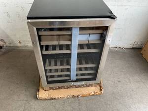 lot 22 image: VINERIE Smart 24 Inch Beverage and Wine Cooler, Holds 53 Cans and 20 Bottles