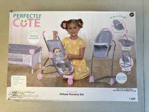 lot 402 image: Perfectly Cute Deluxe Nursery Baby Doll Playset
