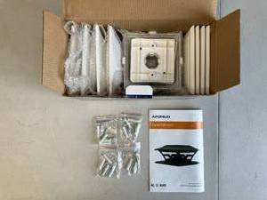 lot 411 image: APONUO 4x4 Post Cap Solar Lights 17 Lumens 1000mAh - White