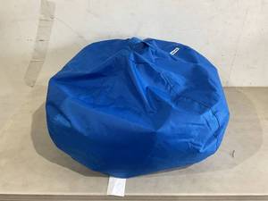 lot 57 image: Big Joe Classic Sapphire Blue Bean Bag Chair
