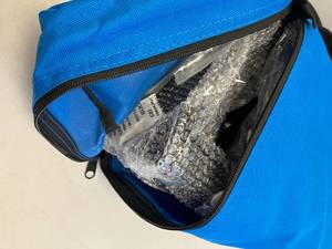 lot 430 image: EzyFast Ultra Compact Backpack Canopy, Pop Up Shelter - Blue