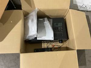 lot 27 image: Yamaha RX-V383BL 5.1-Channel 4K Ultra HD AV Receiver with Bluetooth Home Theater System