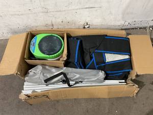 lot 36 image: SereneLife SLISAU35BK Full Size Portable Steam Sauna