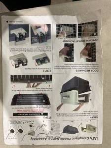 lot 85 image: IATA Compliant Plastic Kennel Dog Carrier