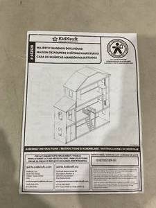 lot 96 image: KidKraft Majestic Mansion Wooden Dollhouse and Garage