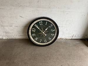 lot 194 image: FirsTime & Co. Compass Rose Wall Clock, American Crafted, Oil Rubbed Bronze