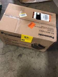 lot 2 image: Panasonic WhisperWarm DC 50-80-110 CFM Ceiling Bathroom Exhaust Fan with Heater  Customer Returns See Pictures