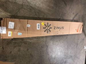 lot 19 image: Zinus Mia Queen Black Metal Platform Bed Frame    Customer Returns See Pictures