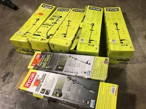 lot 23 image: Lot of Assorted Ryobi String Trimmers Various Sizes and Conditions Customer Returns See Pictures