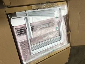 lot 31 image: LG 12,000 BTU Window Smart Air Conditioner Cools 550 sq. ft. with ENERGY STAR and Remote, Wi-Fi Enabled in White Customer Returns See Pictures