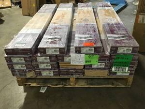 lot 30 image: Home Decorators Collection Nobelford Oak 12 mm T x 7.6 in. W Waterproof Laminate Wood Flooring (16 sqftcase) 19 boxes  customer return review pictures