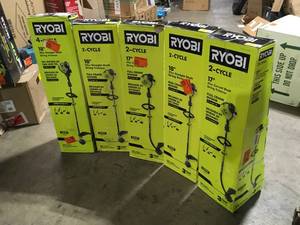 lot 16 image: Lot of assorted Ryobi String Trimmers various models and conditions customer returns review pictures