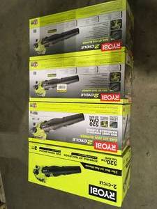 lot 18 image: Lot of  Ryobi Gas Blowers various models and conditions customer returns review pictures