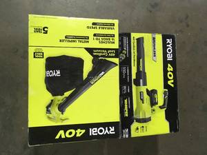 lot 50 image: Lot of assorted Ryobi Cordless Blowers customer returns review pictures