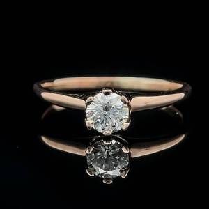 lot 33 image: 0.45ct Diamond Solitaire Engagement Ring in 14k Rose Gold $1,823 Retail